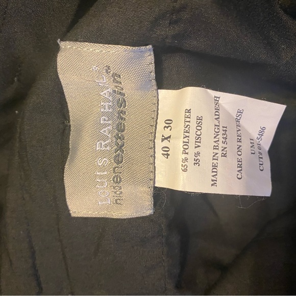 Louis Raphael mens dress pants with hidden extension; 40 x 30 - Picture 3 of 4